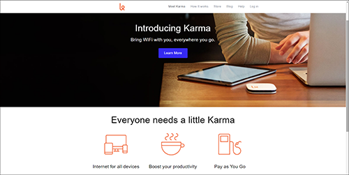 Karma Website Clone
